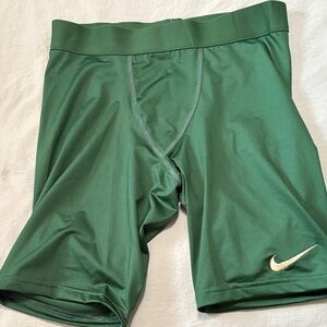 Nike Green Athletic Men's compression Shorts